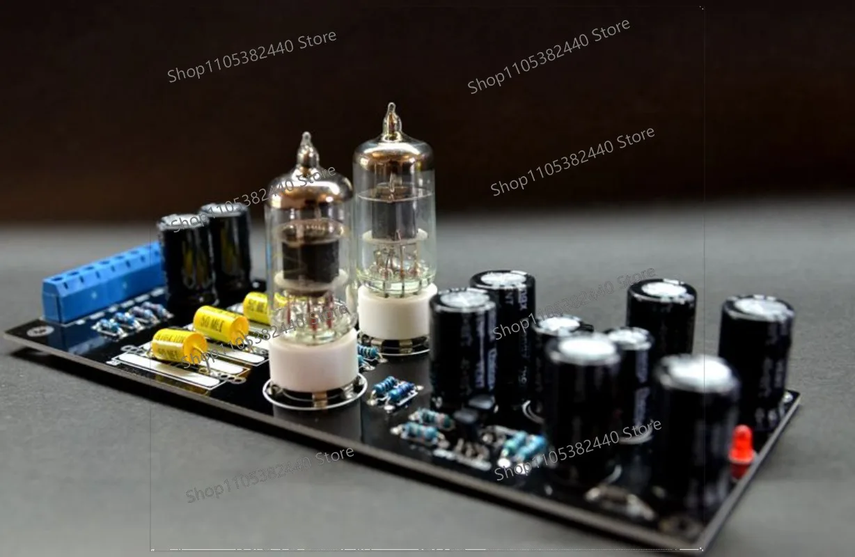 6J1 6AK5 Vacuum Tube Preamplifier Board, Assembled Tube Preamp Module for HiFi Audio Amplifier DIY