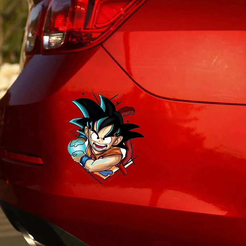 Son Goku Manga Decals Vinyl Sticker Bumper Waterproof Accessories Refrigerator Funny Motorcycle Surf Camping Car Stickers