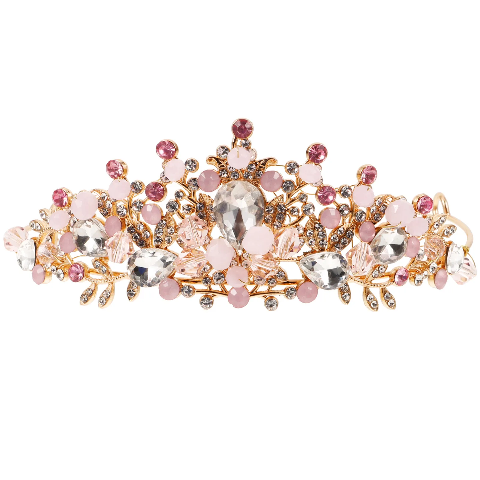 

1Pcs Kids Crown Headdress Elegant Crystal Headband Lightweight Hair Band for Birthday Wedding Party Girls Hair Accessories