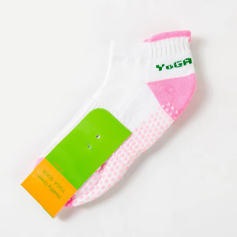 1pair Non Slip Yoga Socks Women Girls Cotton Silicone Dots Anti-Slip Winter Grip Socks Pilates Ballet Fitness Floor Socks