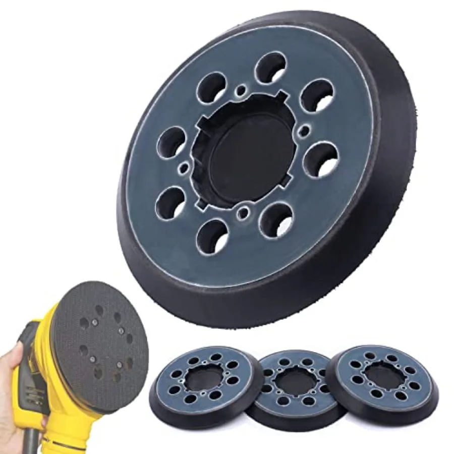 4 Packs 5 inch 8 Hole Hook and Loop Replacement Sanding Pad for DWE64233 and N329079 Compatible with DWE6423/6423K, DWE6421/642