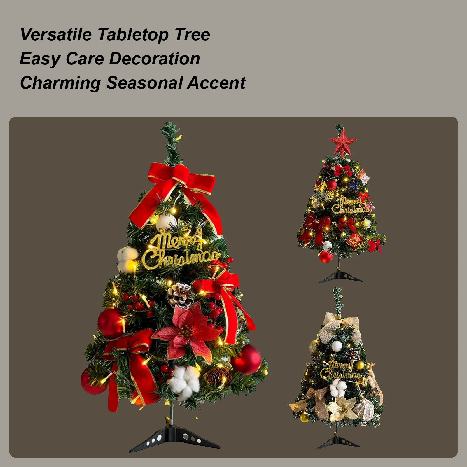 

45 см набор рождественской елки, маленькие домашние настольные украшения, популярные креативные украшения «сделай сам», мини-рождественские елочные украшения