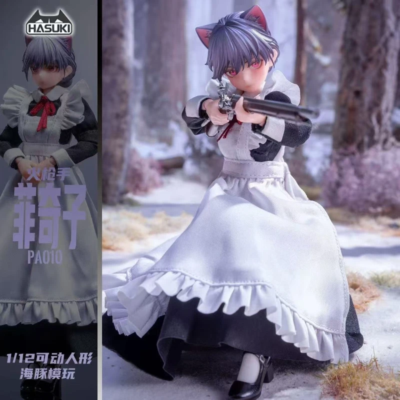

Original HASUKI PA010 1/12 Flintlock Girl FKEY Female Soldier Figurine Model Full 6'' Set Action Figure Collectible Toy Gift