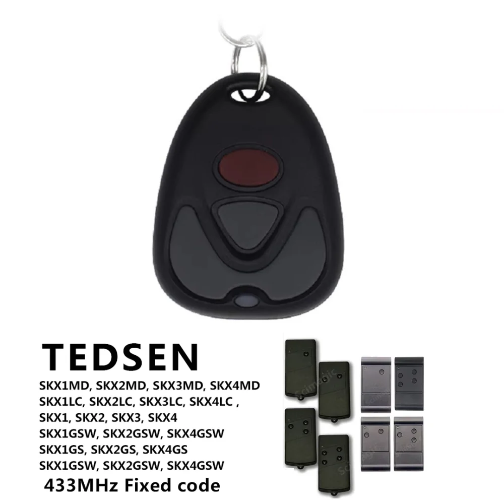 TEDSEN 433MHz Clone Remote Control For TEDSEN SKX1MD SKX2MD SKX3MD SKX4MD 433.92mhz Fixed Code Gate Opener