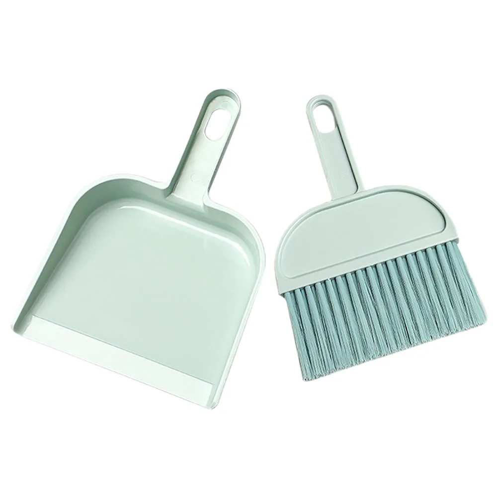 

Desktop Broom Dustpan Set Soft Bristle Brush Bed Cleaning Tool PP Material Small Whisk Hand Broom Dustpan Portable Camp Supplies