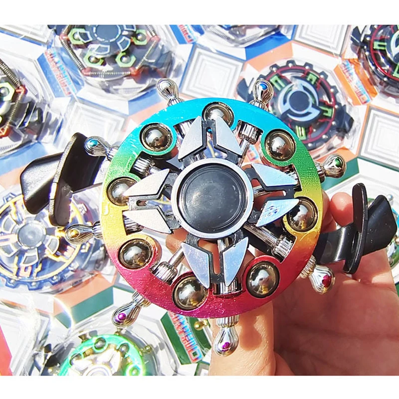 Abs apito fidget spinner anti-stress mão giratório giroscópio giratório giratório adulto dedo para crianças presente de natal