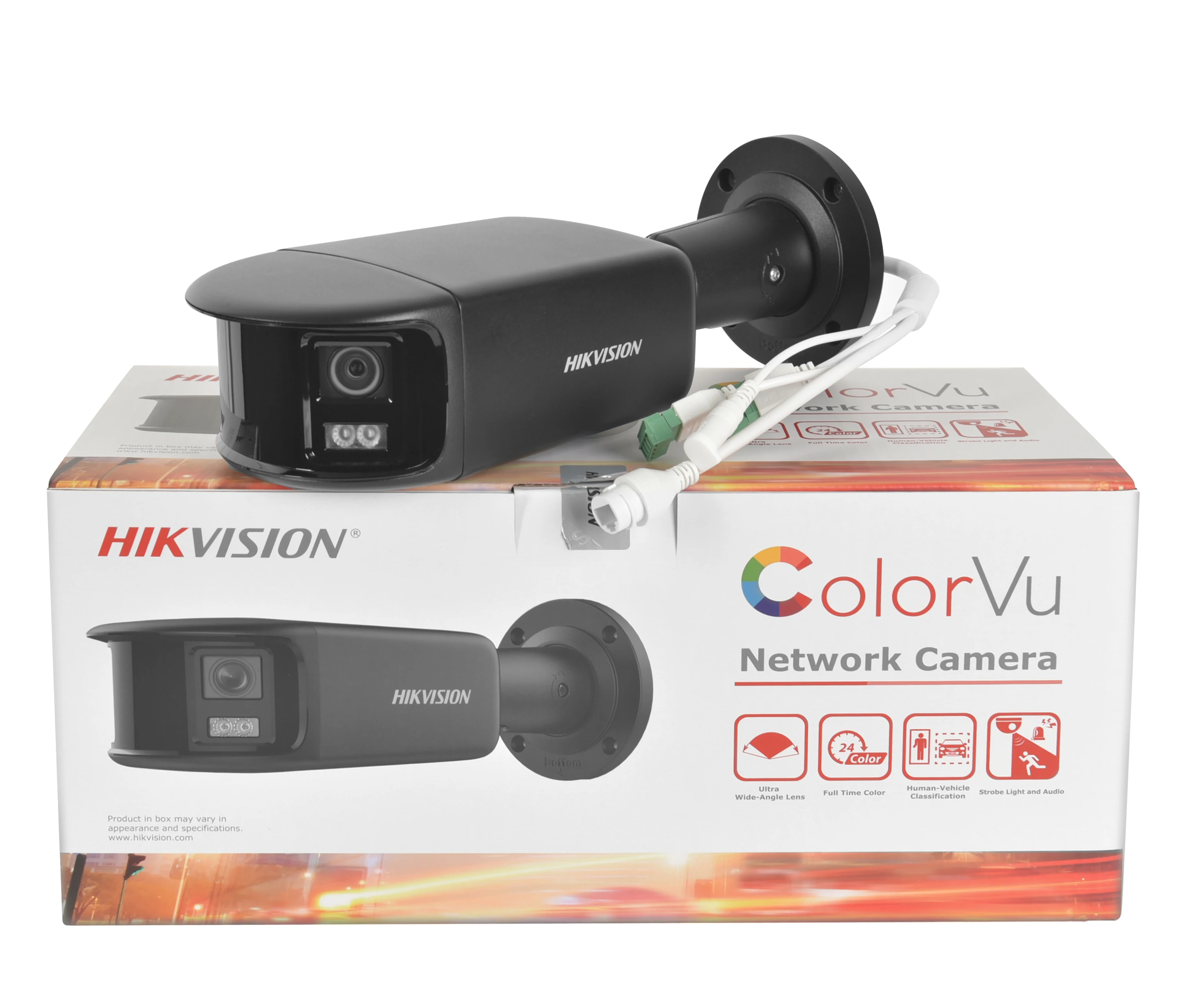 Hikvision IP Camera DS-2CD2T87G2P-LSU/SL 8MP 4MP Panoramic ColorVu 4K Bullet Stroble Light Audio POE CCTV Surveillance Outdoor