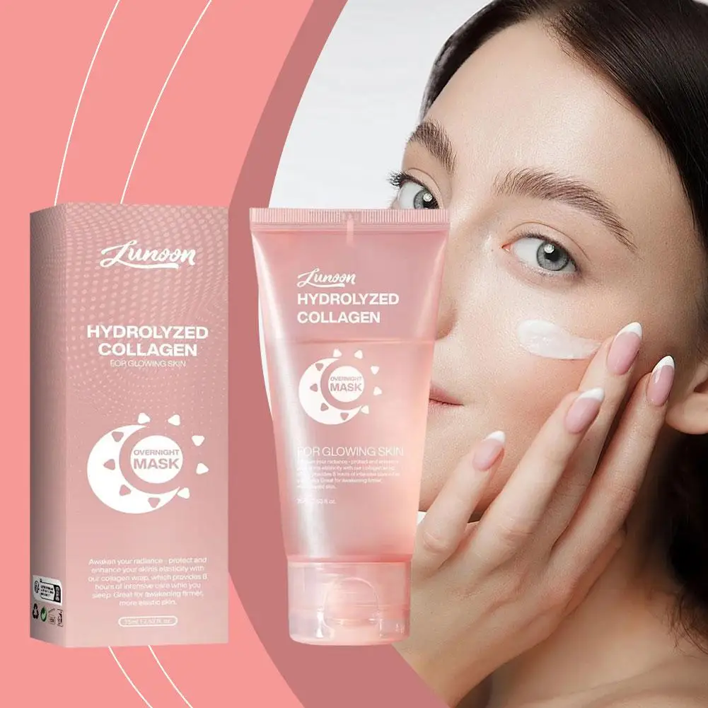 

Collagen Night 75ml Anti Wrinkle Moisturizing Cared Repaired Anti Aging Skin Remove Blackheads P6g2