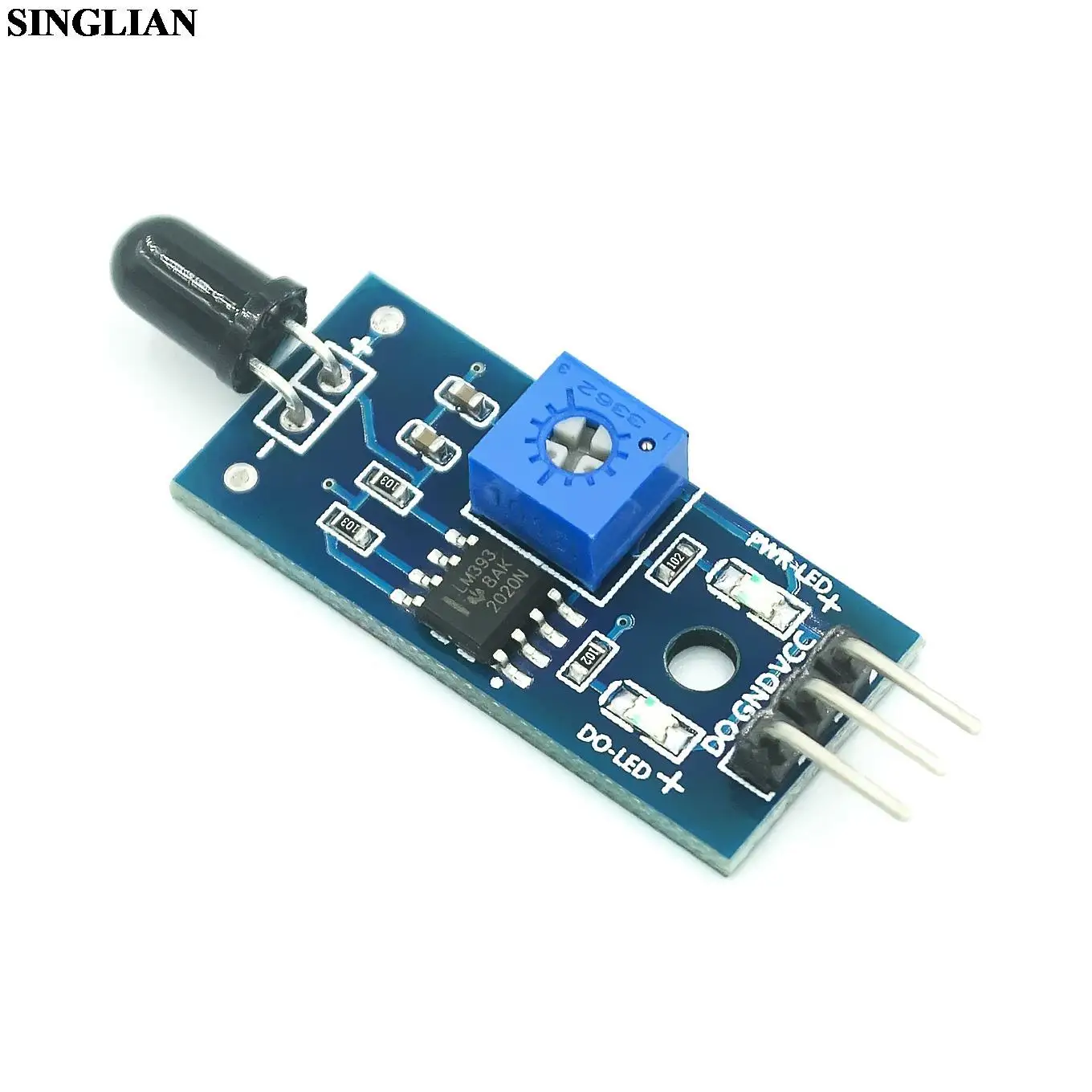 Flame Sensor Module 3Pin Fire Source Detection Module Infrared Receiving Module 3-wire System For Arduino