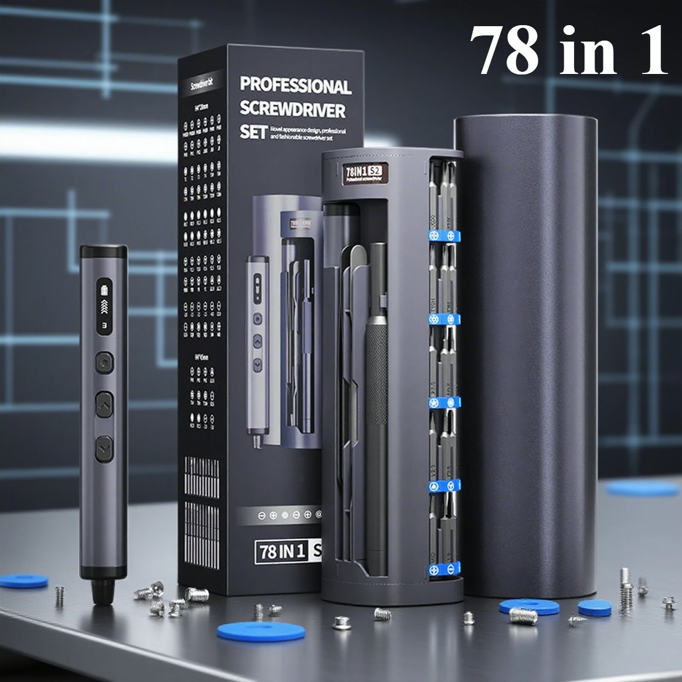 مفك براغي كهربائي دقيق قابل لإعادة الشحن مع تعديل 5 سرعات، أداة طاقة محمولة DIY، إصلاح المنزل والإلكترونيات #1