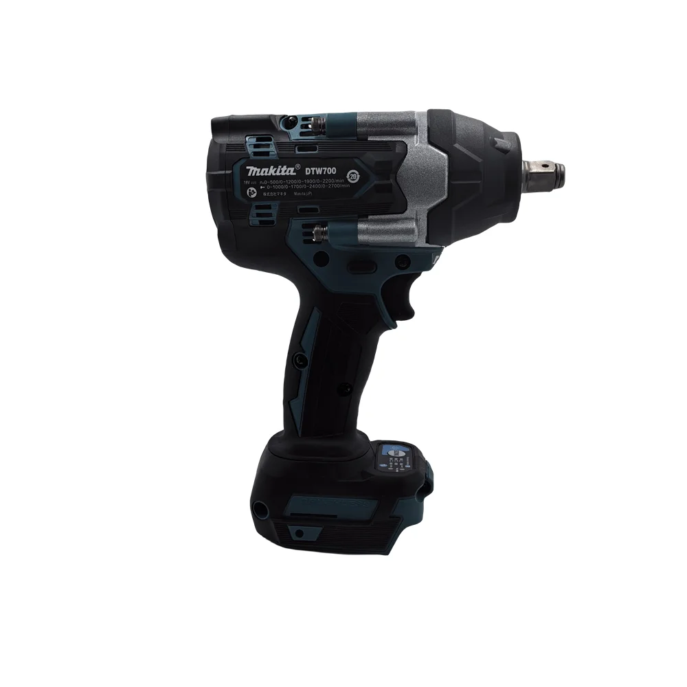 Makita DTW700 rechargeable drill,18V Lithium-Ion Brushless Cordless Impact Wrench Torque 1000NM 1/2 High Power Car Auto Repair