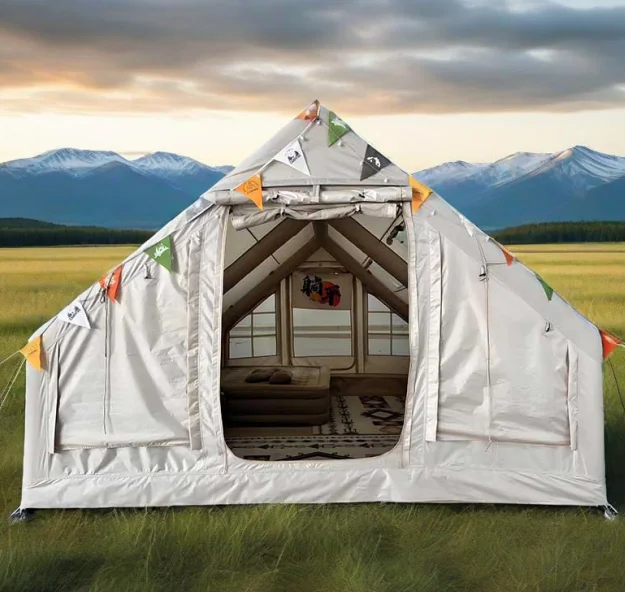 

12 ㎡ Надувные уличные палатки для мероприятий, большие водонепроницаемые надувные палатки для мероприятий для взрослых, кемпинга на открытом воздухе