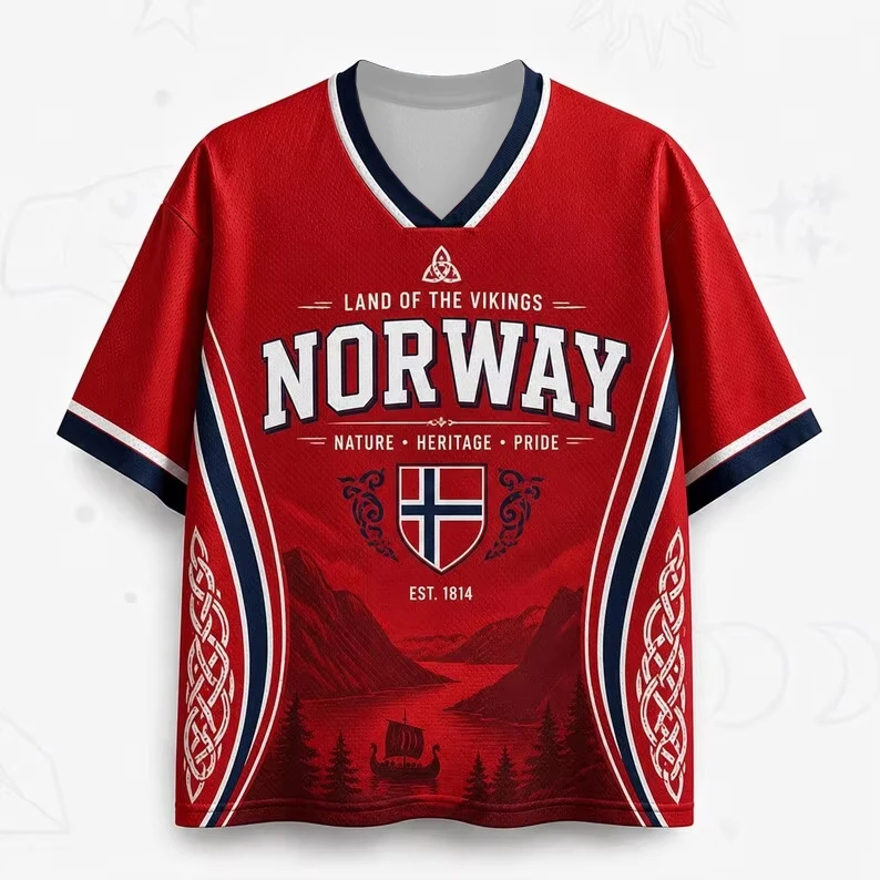 Classic Style 2026 Norway Fan Support Jersey Haaland No. 9 Adult Kids Casual Football T-Shirt Breathable Quick-drying Soft Comfy