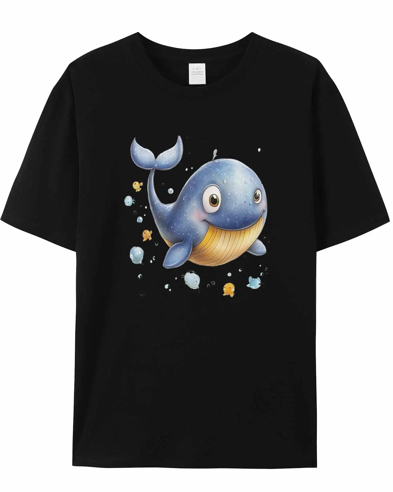 Cartoon Shark T-shirt Amante Regalo Felpa Fitness T-shirt Manica corta O-Collo Abbigliamento Top