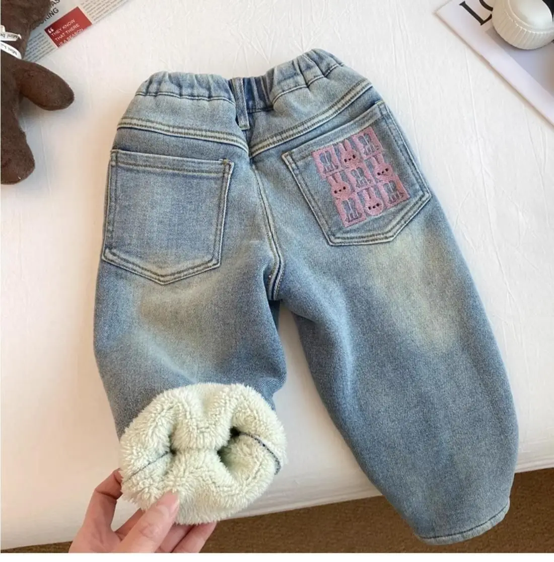 18M-6T winter children kids girls thick velvet snow wear warm jeans 3 18M-6T winter children kids girls thick velvet snow wear warm jeans 3