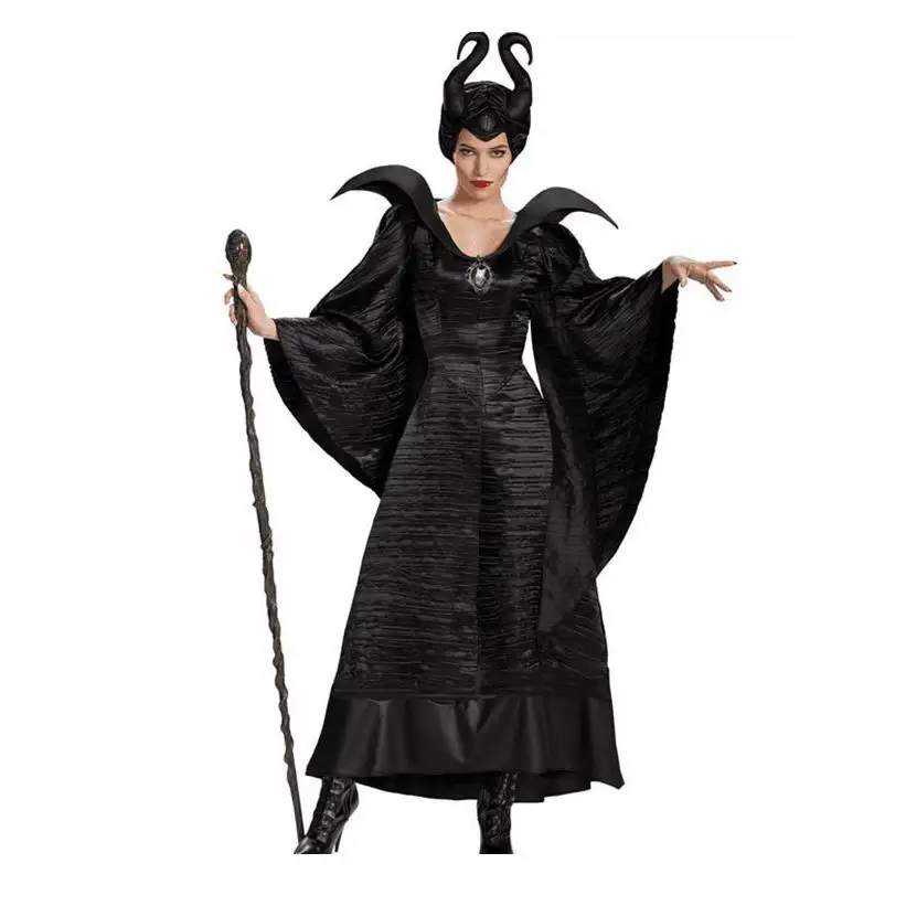 

Sleeping Beauty Black Witch Halloween Witch Costume Party Dress Bar Performance Party Women's Clothing Ethnic Stage Costume