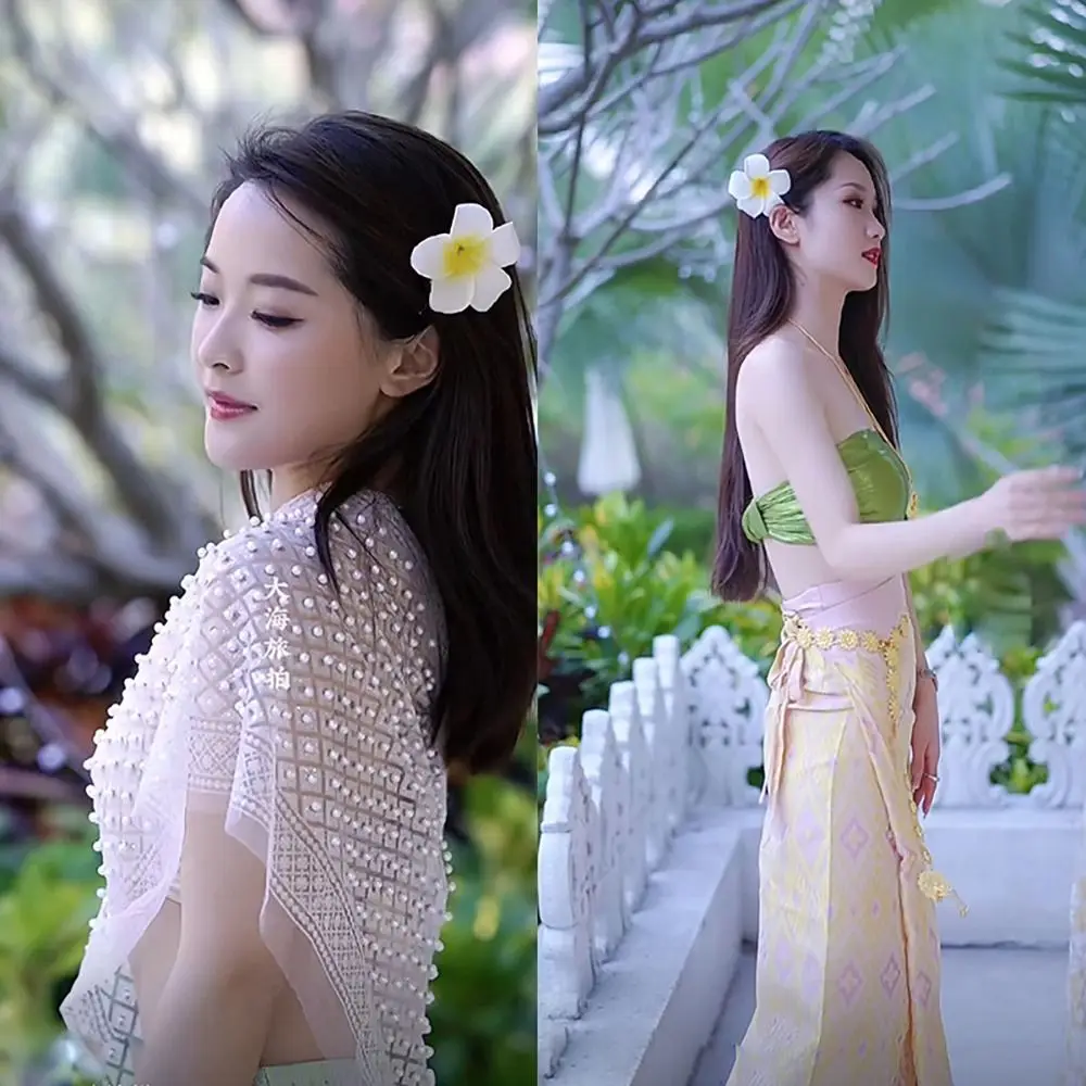 웨딩 장식 계란 꽃 헤어 클립 파티 용품 헤어 액세서리 신부 웨딩 파티 해변 휴가를위한 헤어 바레트