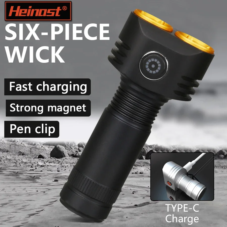 

Mini Flashlight TYPE-C Rechargeable Portable Built-in Battery Small Torch with 4 Lighting Modes Camping Emergency Flashlights