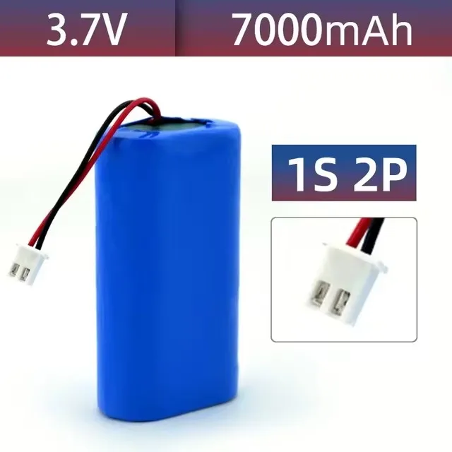 3.7V 1s2p 7000mAh Lithium-Ion Battery 3.7V High-Quality High Energy Density, High Discharge Ratebattery Pack 18650 Battery