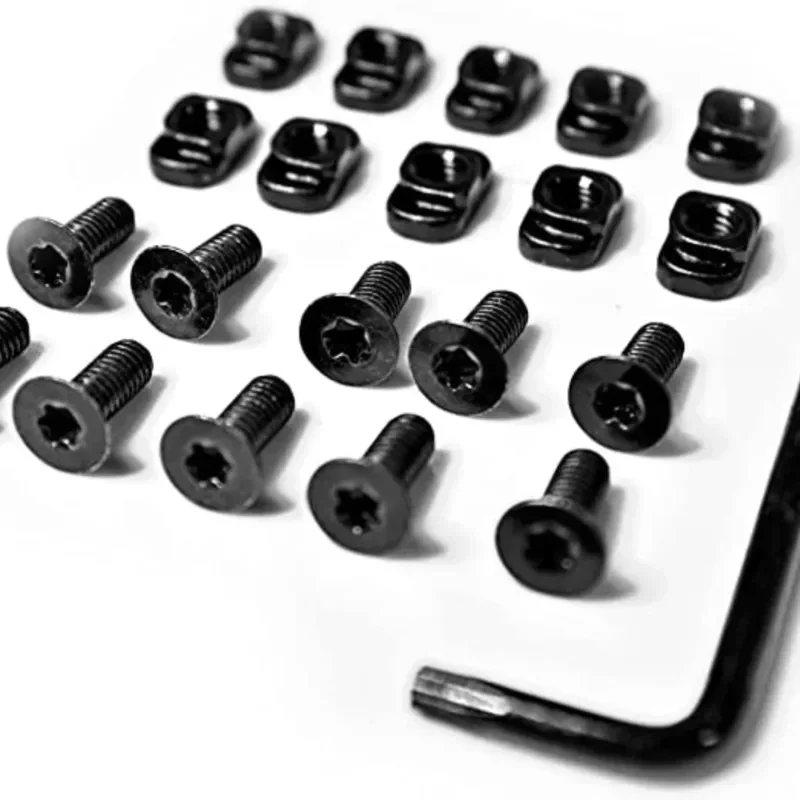 10 Pcs/lot M-LOK Screw And Nut Replacement for MLOK Handguard Rail Sections Hunting Gun Accessories with Allen Wrench