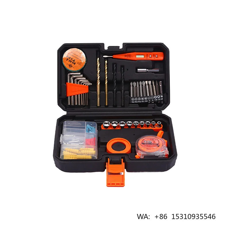 GLGW wholesale  hardware set electrician repair tool box multi repair combination drill socket combo tool kit for home