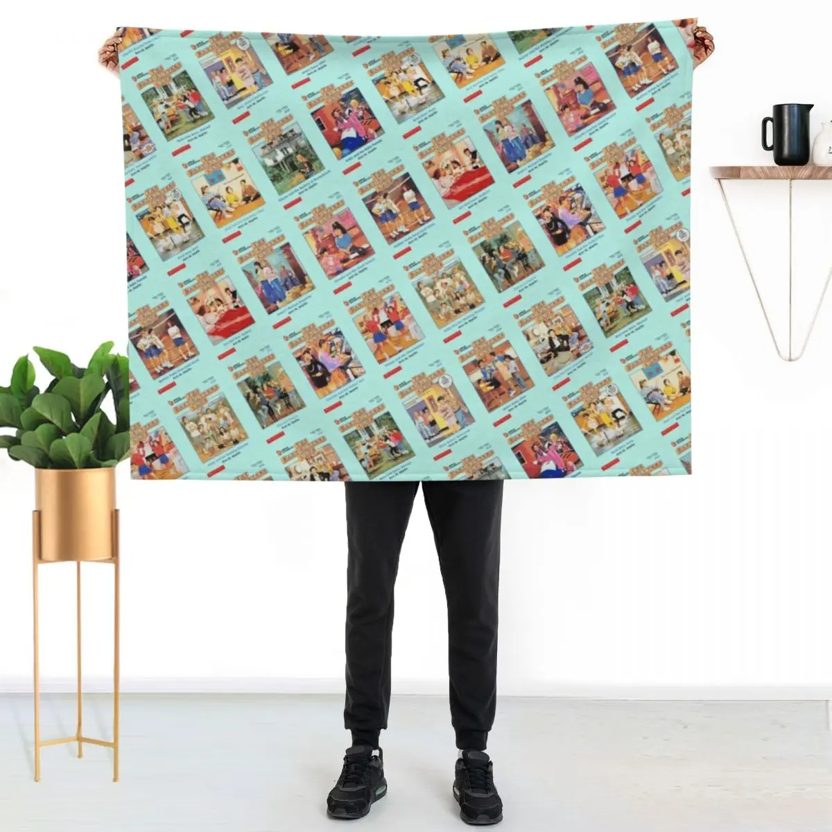 Say Hello to Your Friends Throw Blanket Summer Hair wednesday Flannel Fabric Blankets