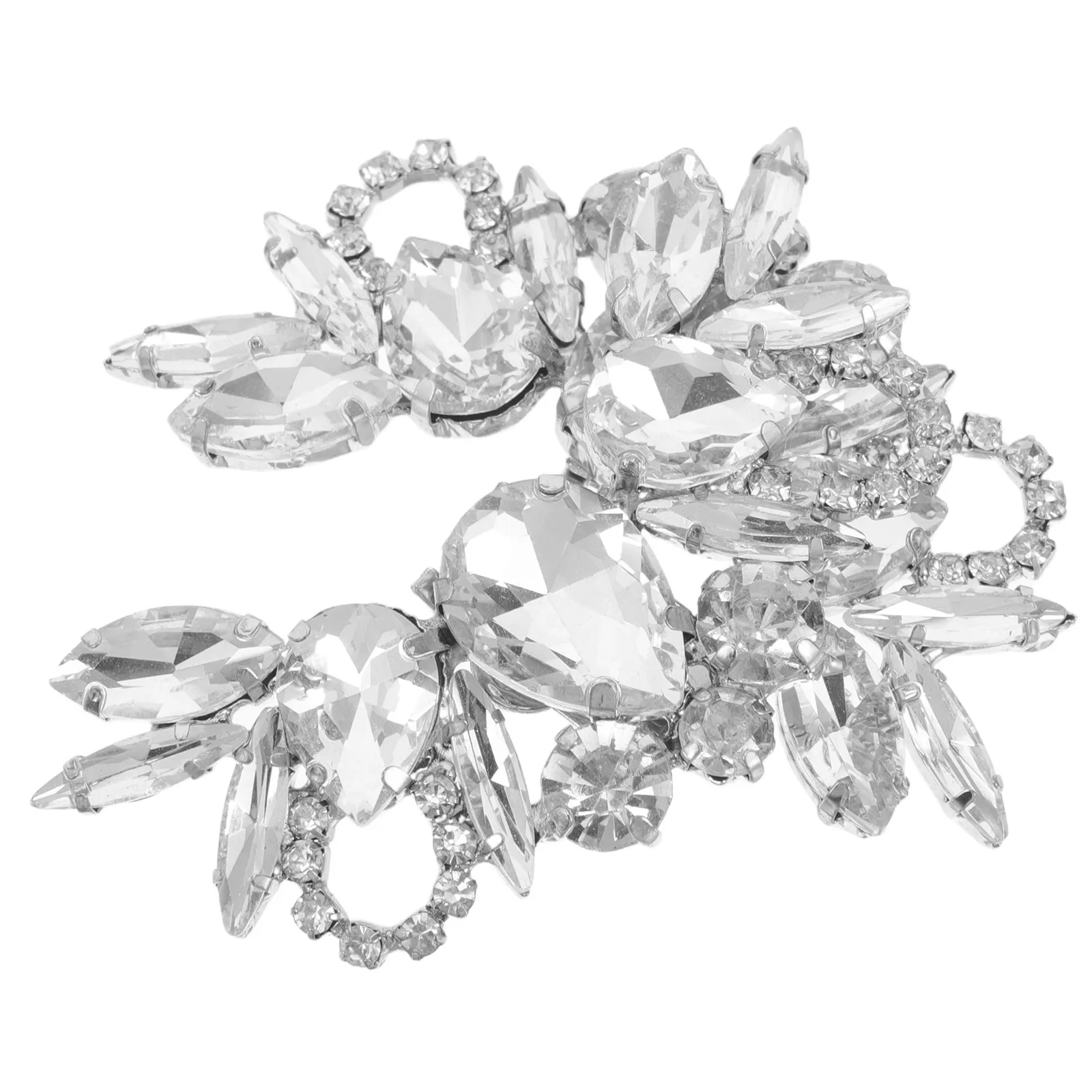 2pcs Rhinestone Shoe Buckles for High Heels – Removable Decorative Clips & Charms
