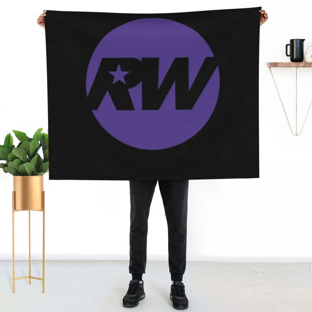 Robbie Williams Logo Classic Throw Blanket Soft funny gift Thermals For Travel christmas decoration Sofa Hairy Blankets