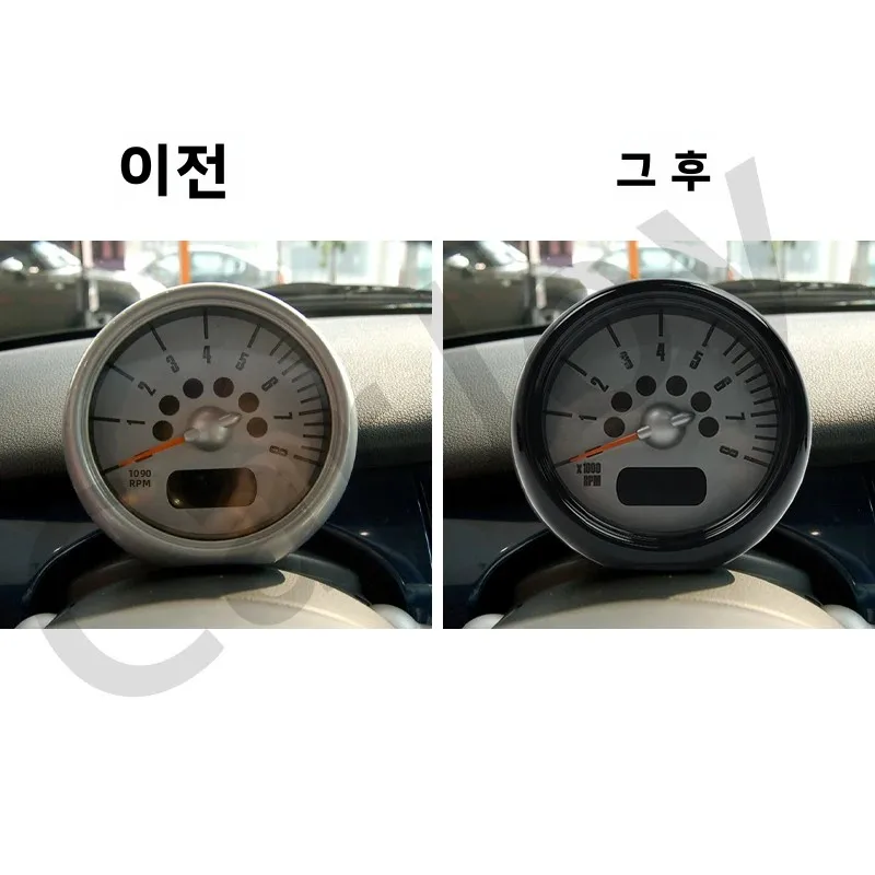 Gloss Black Interior Front Tachometer Cover Sticker  For Mini Cooper R50 R52 R53 Car-Styling Auto Interior Accessories