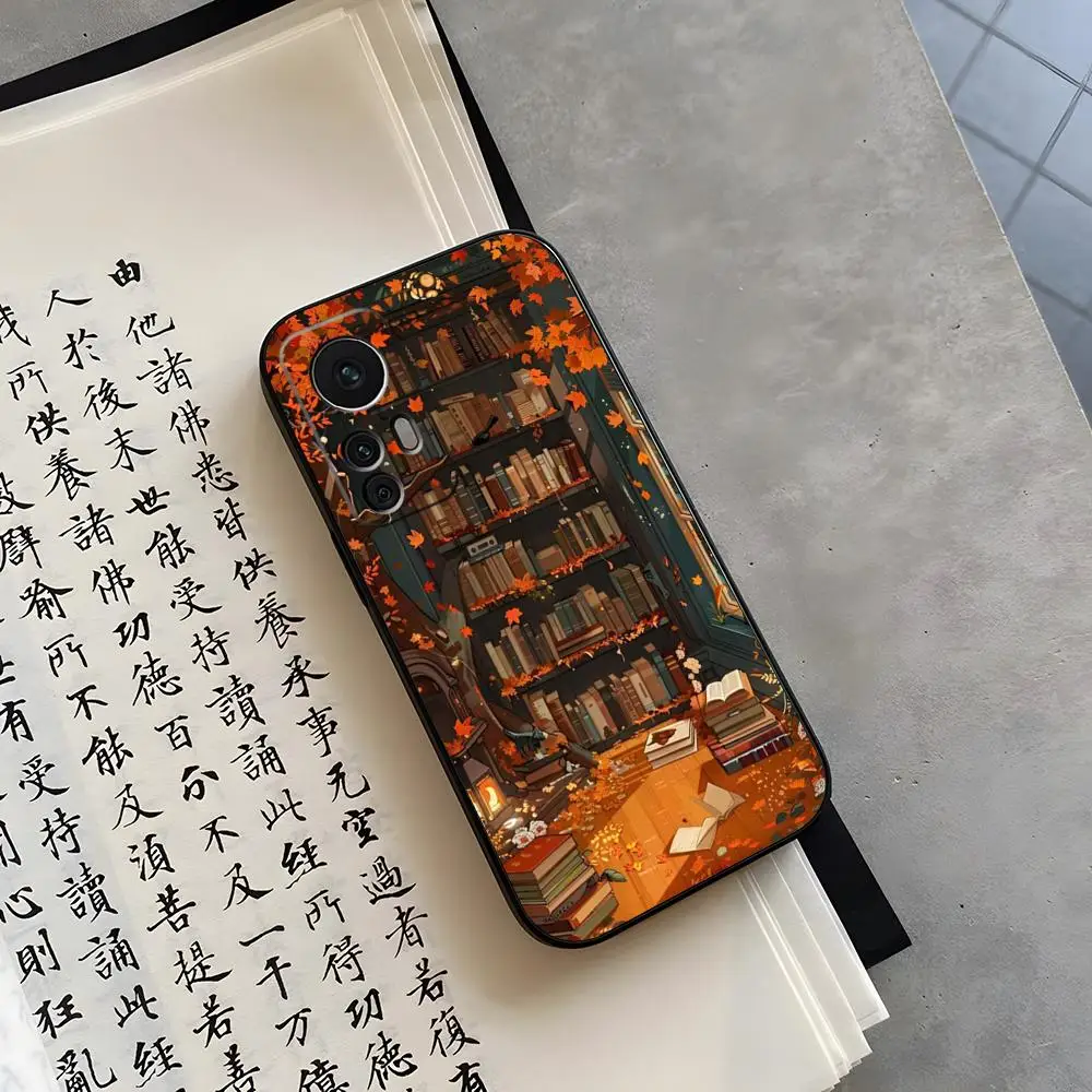 

Иллюстрация чтения книг Чехол для телефона Funda для Xiaomi 14 11T 13 12 Lite Ultra Redmi Note 13 10 Pro POCO F4 F5 X5 Pro Coque