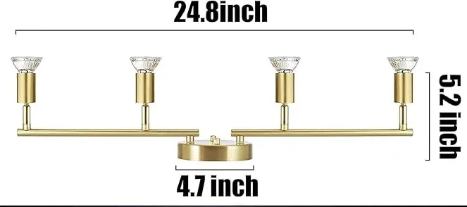 Opvouwbare led Plafondspot GU10/E27 Socket Moderne Goud/Chroom/Zwart Plafondlamp Woonkamer Slaapkamer Lange plafondlampen