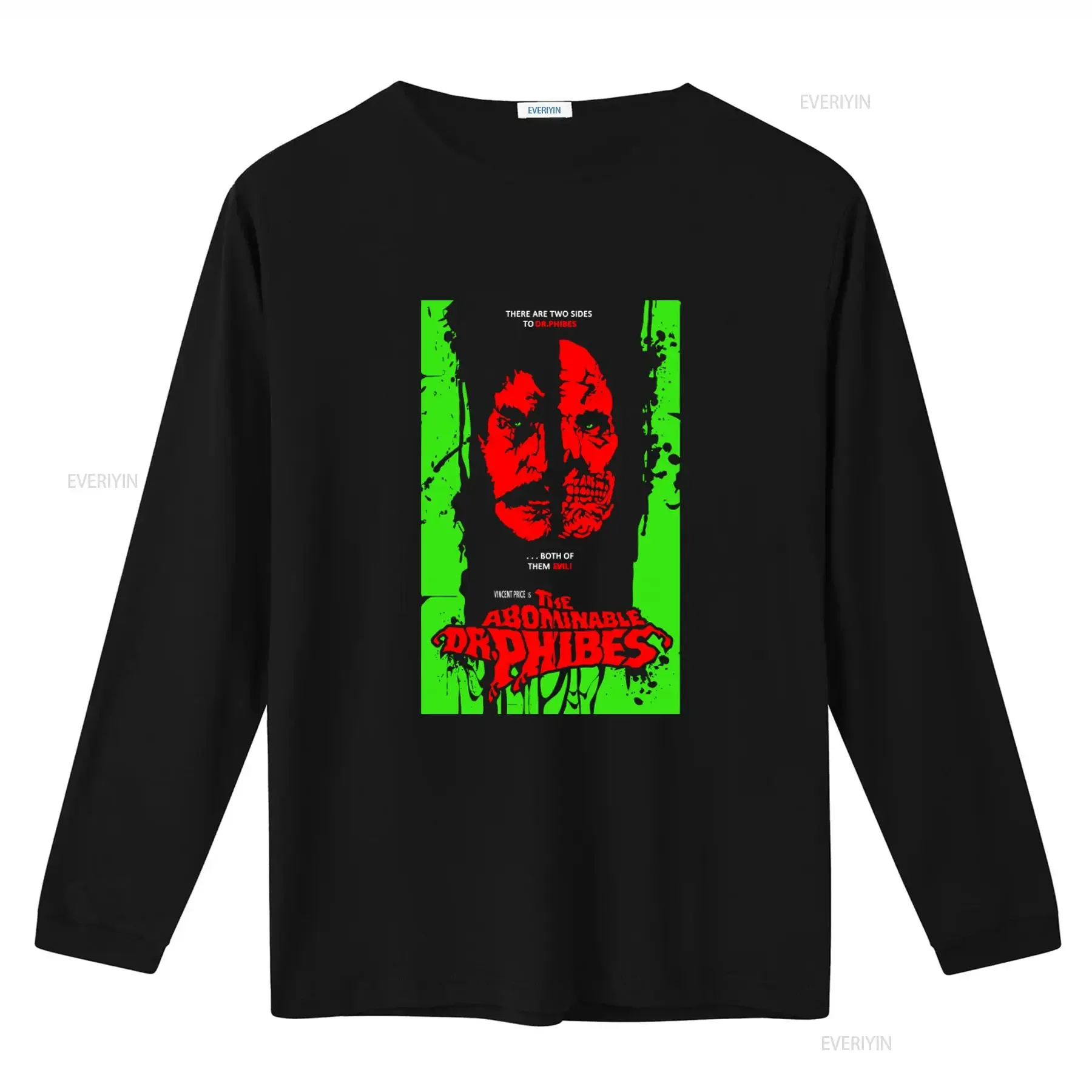 Abominable Dr Phibes The Vincent Price '70s Horror Pre shrunk Hand Screened 100 Cotton T Shirt vintage Washed streetwear
