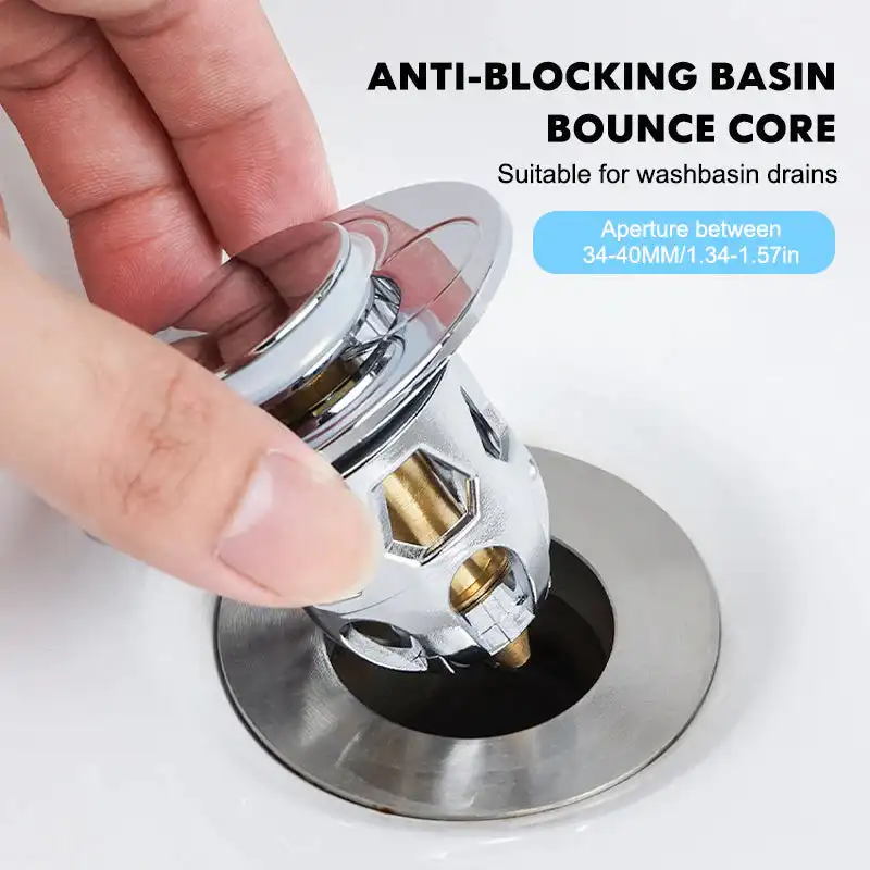 Universal Waschbecken Wasser Kopf Undicht Stopper Pop Up Waschbecken Stopper Bounce Becken Drain Filter Haar Catcher Bad Stopper