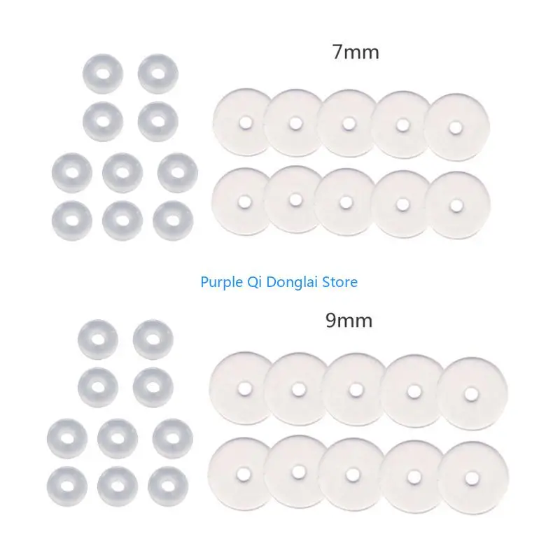 L21E Sterile Silicone Flexible Piercing Healing Disc Disk No Pull No Bump 7mm 9mm