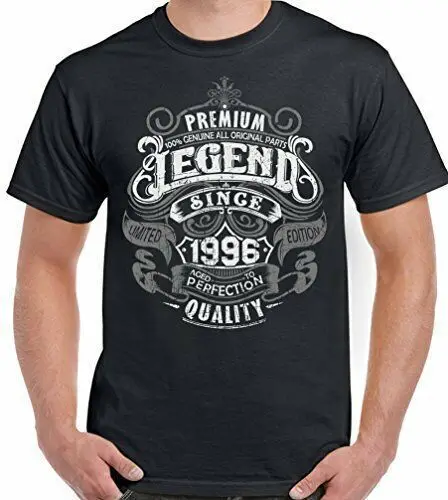 28th Anniversaire T-Shirt 1996 Hommes Drôle 28 Ans Haut Premium Legend Since