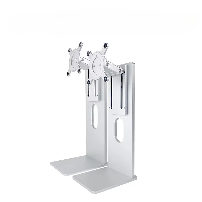 Aluminum Monitor Stand for 27-32 Inch Screen, Height Adjustable Monitor Mount, Tilt Swivel Rotation Desktop Display Bracket