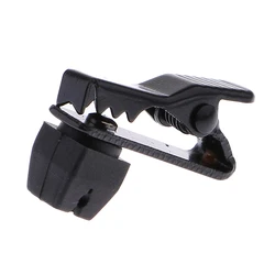 Portable Mini Metal Replacement Microphone Lapel Tie Parts 5mm Black