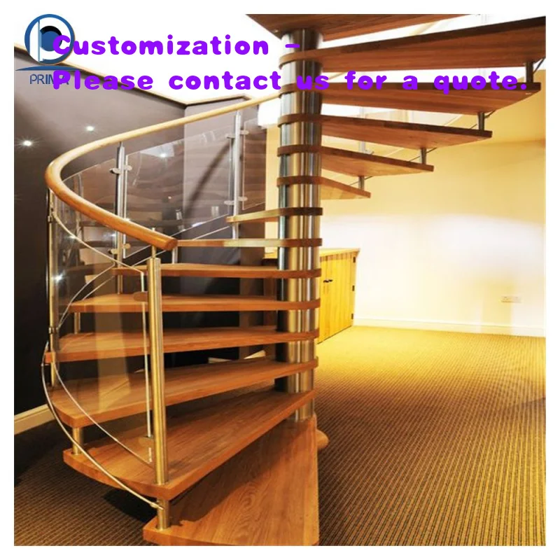 

custom.Foshan Factory Supply Hot Sell Modern Rotating Design Staircase Solid Wood Treads Carbon Fabricated Loft Staircase