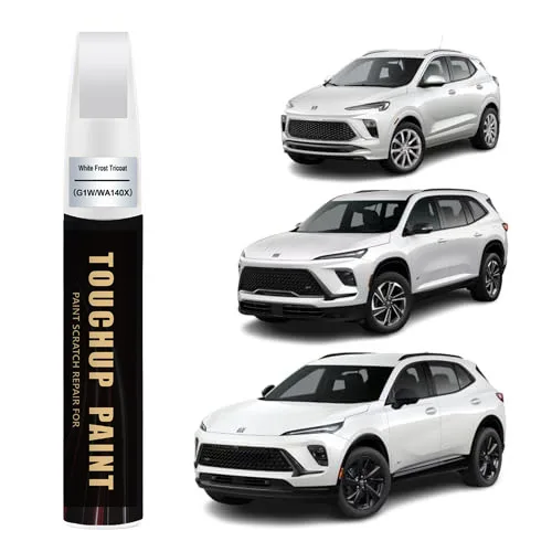 Car Touch Up Paint(White Frost Tricoat(G1W/WA140X)) for Buick Car Paint Scratch Repair Kit, Quick & Easy Solution to Repair