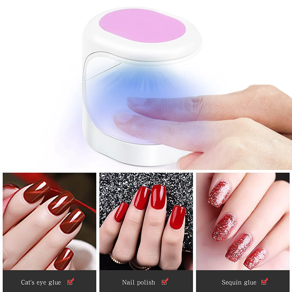 UV-Licht LED Nageltrockner USB UV Lampe Nagelgel Aushärtungsmaschine 16W Mini Nageltrockner Grün