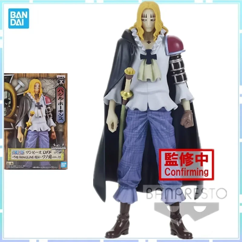 Bandai Original Banpresto Anime ONE PIECE Basil Hawkins DXF Grand Line The Kingdom of Harmony PVC Action Figure Model Toys