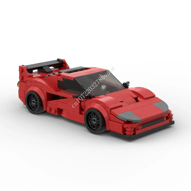 330PCS MOC Speed Champions Ferraried F40 LM Sportscar Model Building Blocks Technology Bricks Creative Assembly Kids Toys Gifts