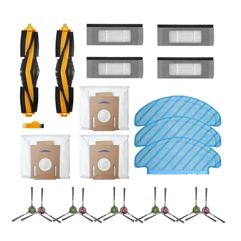 

Запасные части ABHZ для Ecovacs DEEBOT OZMO T8 AIVI / T8 Max / N8 Plus / N8 Pro: основная и боковые щетки, салфетки для швабры, HEPA-фильтры