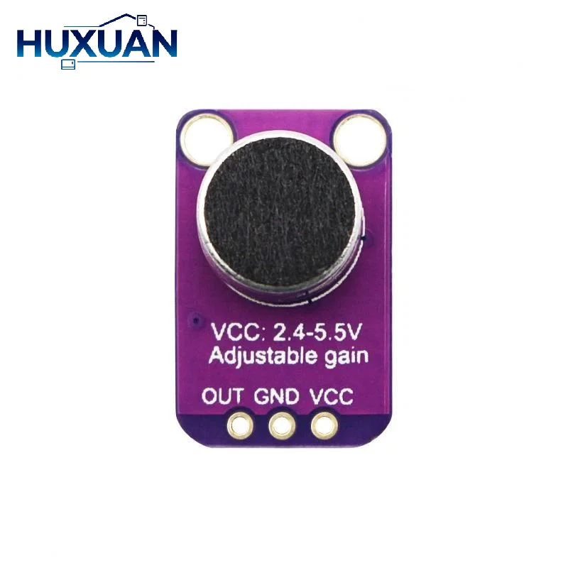 MAX4466 AGC Amplifier Board Mini Sound Sensor Module Auto Gain Control for Smart Home Voice Recognition