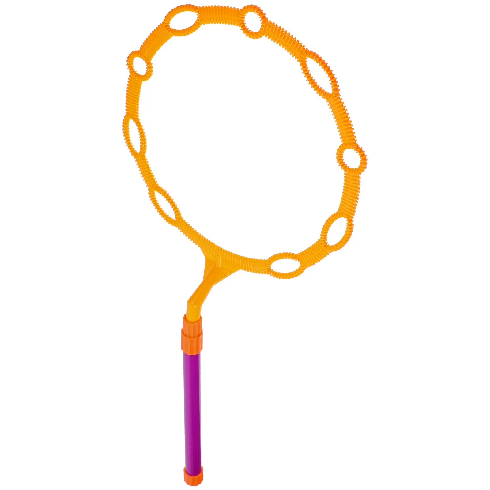 

Creative Large Bubble Ring Blowing Bubble Stick with Long Detachable Handle Side Holes Design for Big Small Bubbles Kids