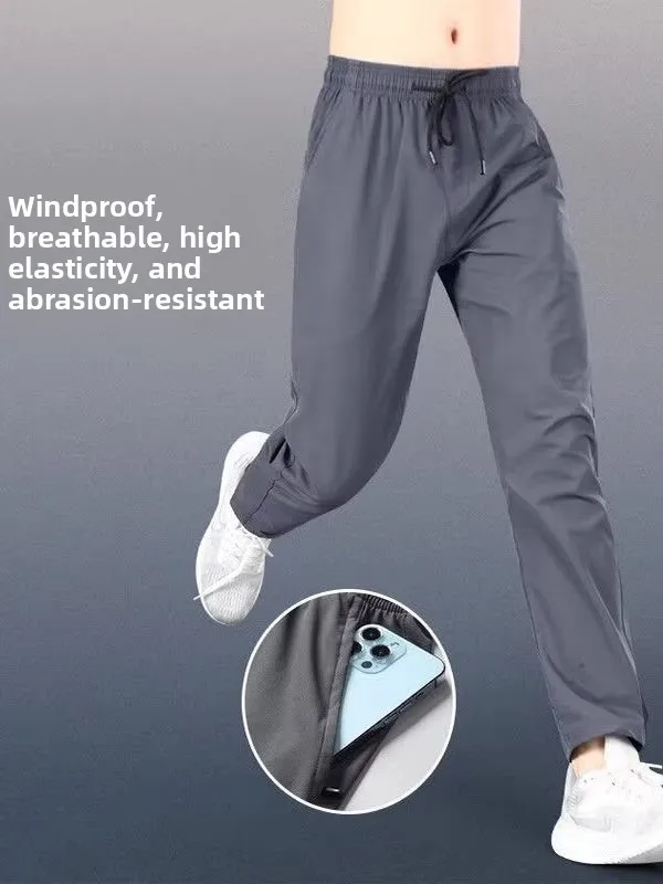 Men's Sport Pants Straight Leg Long Fitness Quick Dry Running Trousers New Style Sports Athletic Training Pants Autumn Winter
