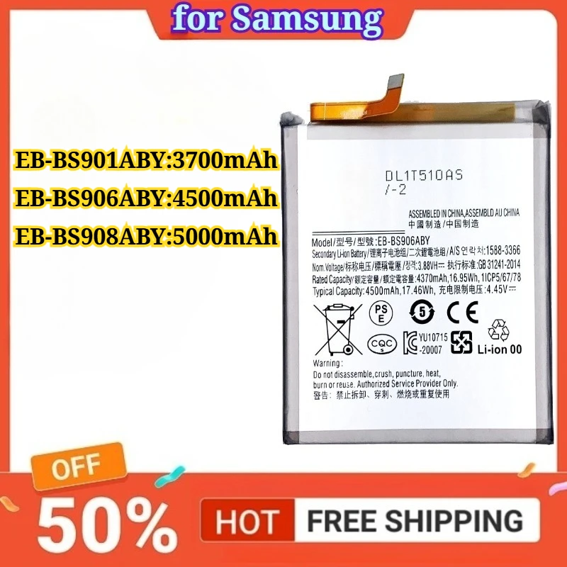 

3700/4500/5000mAh for Zongji Battery Compatible for Samsung Galaxy S22 5G EB-BS901ABY/S22 Plus EB-BS906ABY/S22 Ultra EB-BS908ABY