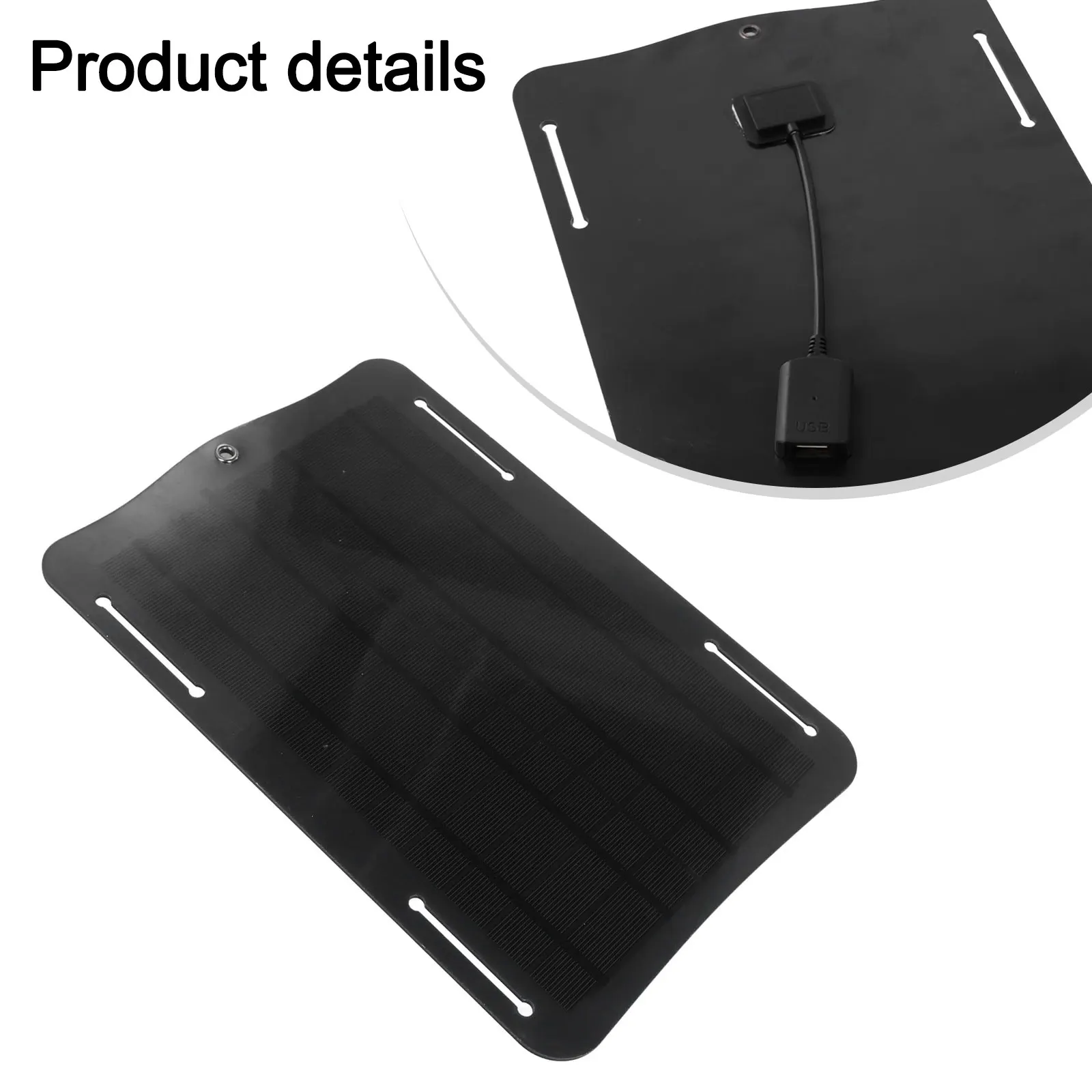 

1PC 10W 5V Solar Charging Panel Mobile Phone Charger Outdoor Portable Solar Charging Panel For Traveling Charging Solutions