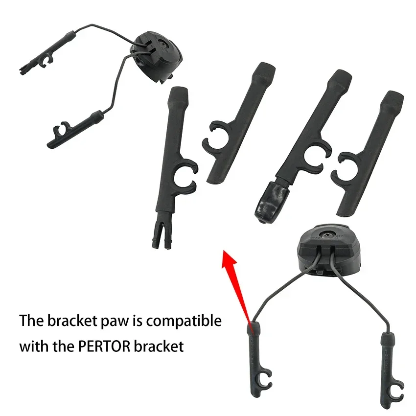 ARC 레일 어댑터용 전술 헤드셋 액세서리, 펠토 콤타 II III IV 헤드셋, 전술 헬멧 장착 레일 액세서리
