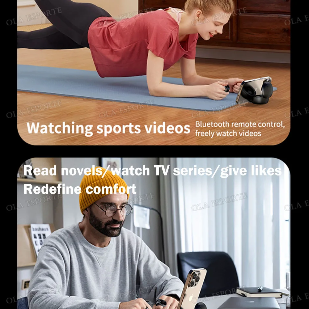 Nuevo anillo inteligente anillos multifuncionales Control remoto 5,3 BT página desplazamiento vídeo volteo Auto-Like, toma fotos para teléfonos inteligentes